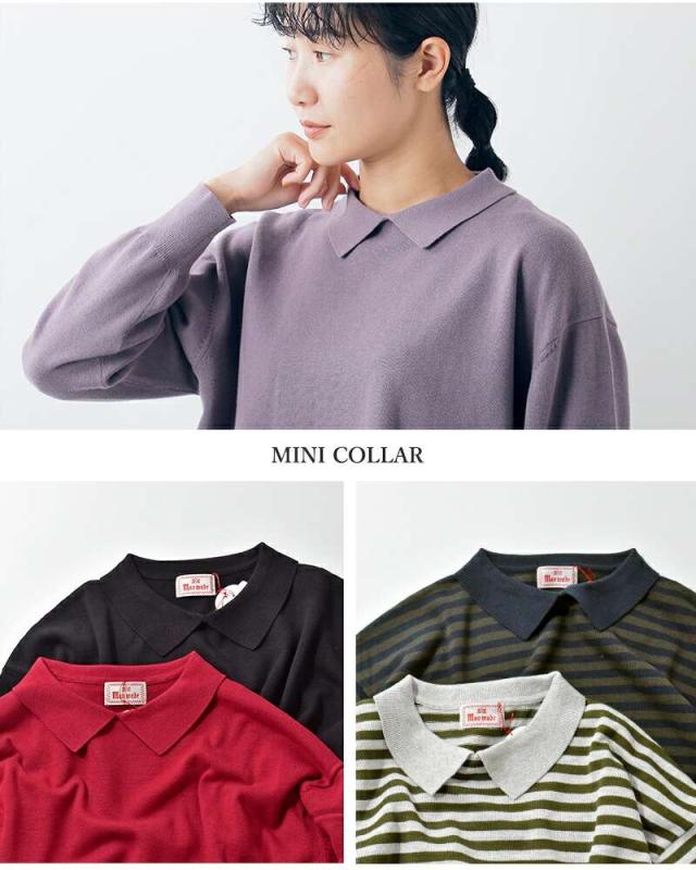 マオメイド Tシャツ mao made  コットン ミニカラー プルオーバー 541130  クーポン対象 20%OFF マオメイド Tシャツ mao made コットン ミニカラー プル