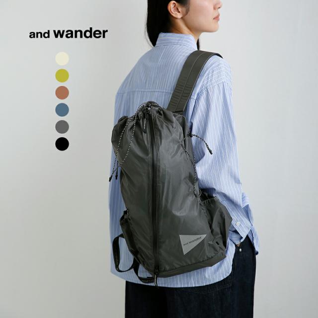 and wander アンドワンダー シル デイパック sil daypack 574-5975211