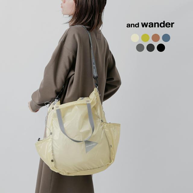 and wander アンドワンダー シル トートバッグ sil tote bag 574-5975212 2026ss新作 春夏 ユニセックス クーポン対象