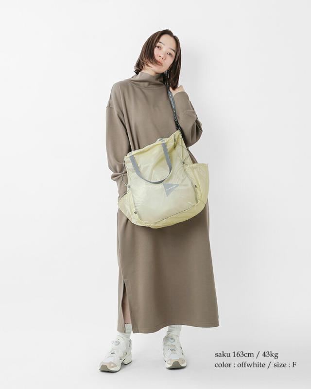 and wander アンドワンダー シル トートバッグ sil tote bag 574-5975212 2026ss新作 春夏 ユニセックス クーポン対象_2