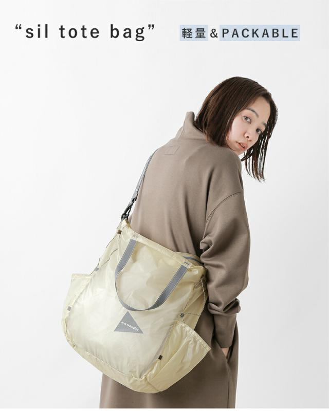and wander アンドワンダー シル トートバッグ sil tote bag 574-5975212 2026ss新作 春夏 ユニセックス クーポン対象_6