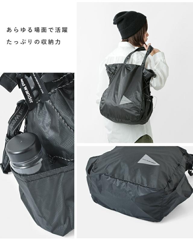 and wander アンドワンダー シル トートバッグ sil tote bag 574-5975212 2026ss新作 春夏 ユニセックス クーポン対象_9
