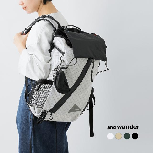 and wander アンドワンダー エコパック 30L バックパック リュック ECOPAK 30L backpack 574-5975202 2026ss新作 春夏 ユニセックス クーポン対象