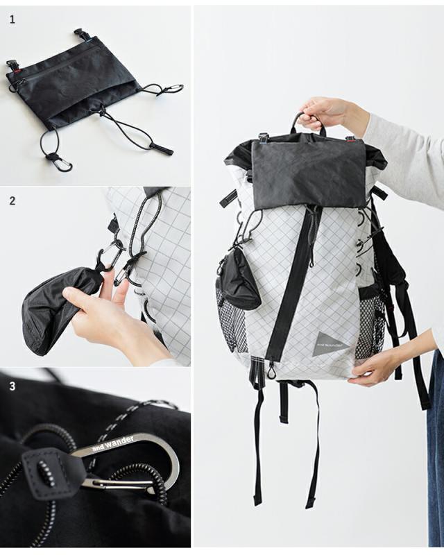 and wander アンドワンダー エコパック 30L バックパック リュック ECOPAK 30L backpack 574-5975202 2026ss新作 春夏 ユニセックス クーポン対象_6
