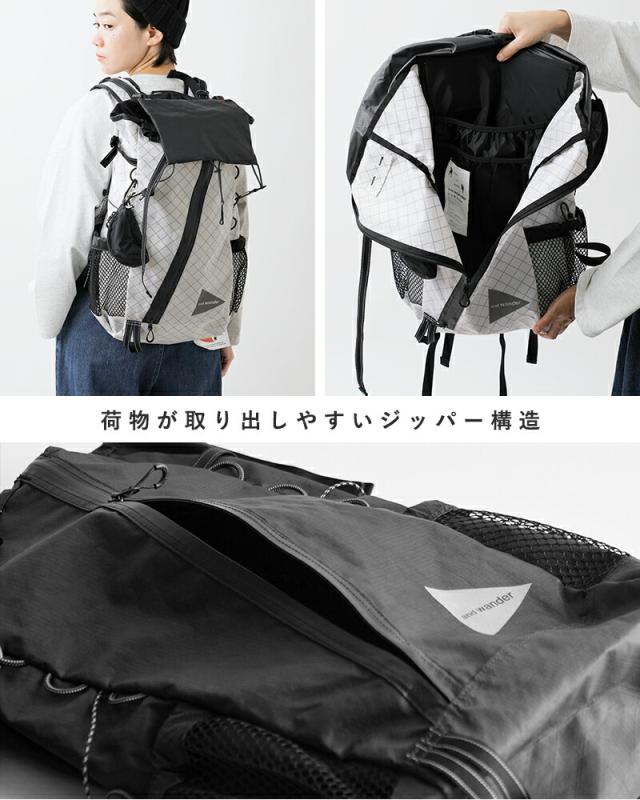 and wander アンドワンダー エコパック 30L バックパック リュック ECOPAK 30L backpack 574-5975202 2026ss新作 春夏 ユニセックス クーポン対象_7