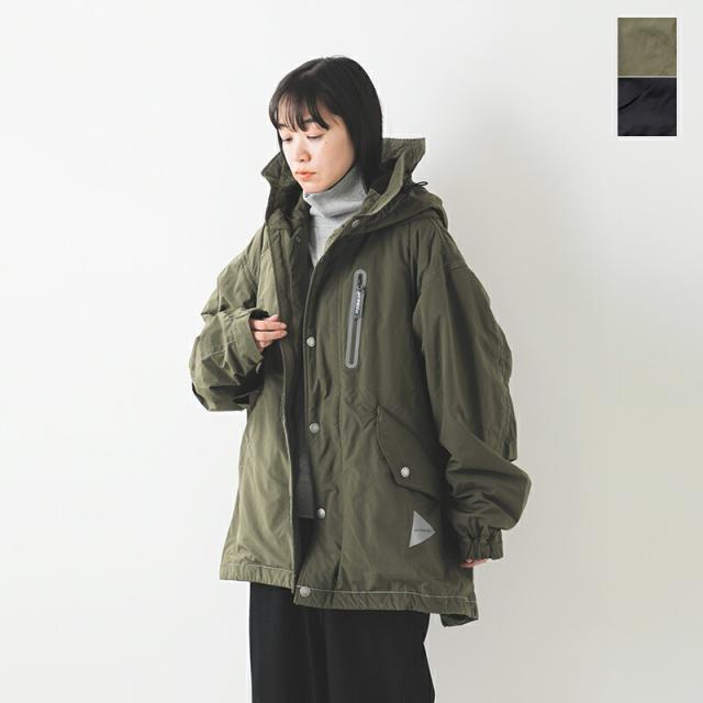 and wander アンドワンダー フィッシュテール オクタ コート “fishtail Octa coat” 574-5281051-yo 2025aw新作 ユニセックス