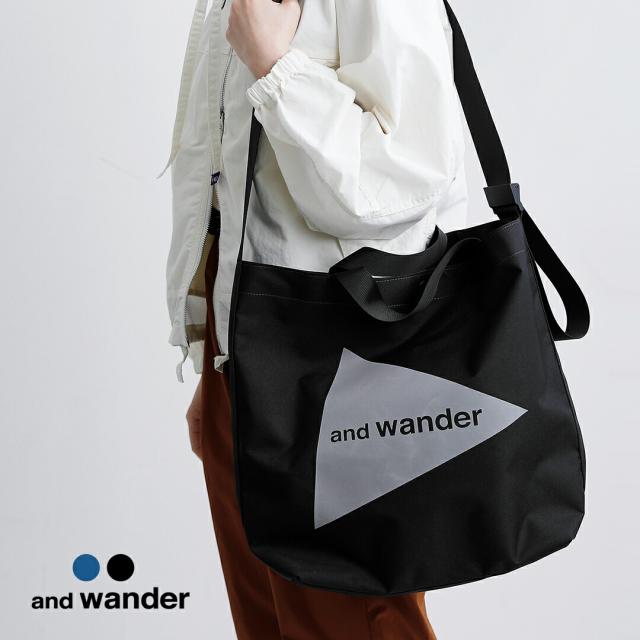and wander アンドワンダー リサイクル OX ロゴ トートバッグ recycle OX logo tote bag 574-5985139 ユニセックス 2026ss新作 春夏 クーポン対象