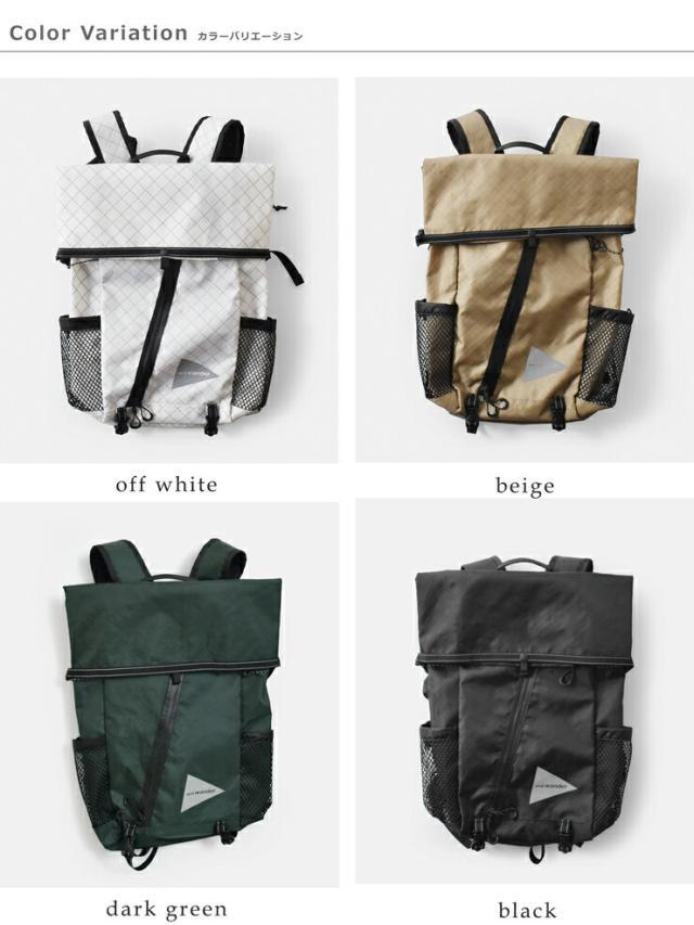 and wander アンドワンダー エコパック 18L バックパック ECOPAK 18L backpack 574-5975115 ユニセックス 2026ss新作 春夏 クーポン対象_13