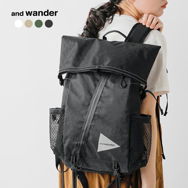 and wander アンドワンダー エコパック 18L バックパック ECOPAK 18L backpack 574-5975115 ユニセックス 2026ss新作 春夏 クーポン対象