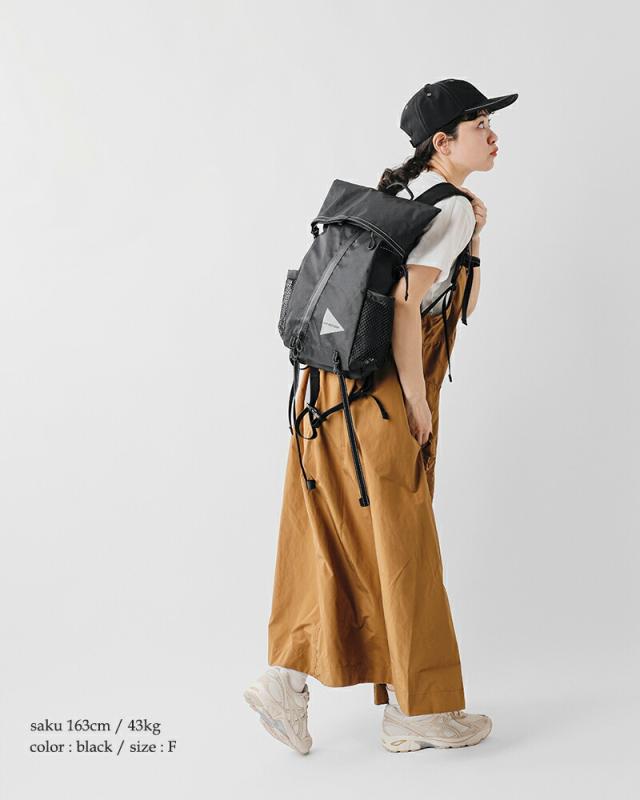 and wander アンドワンダー エコパック 18L バックパック ECOPAK 18L backpack 574-5975115 ユニセックス 2026ss新作 春夏 クーポン対象_2