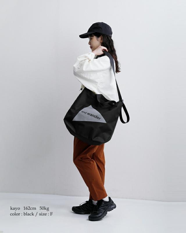 and wander アンドワンダー リサイクル OX ロゴ トートバッグ recycle OX logo tote bag 574-5985139 ユニセックス 2026ss新作 春夏 クーポン対象