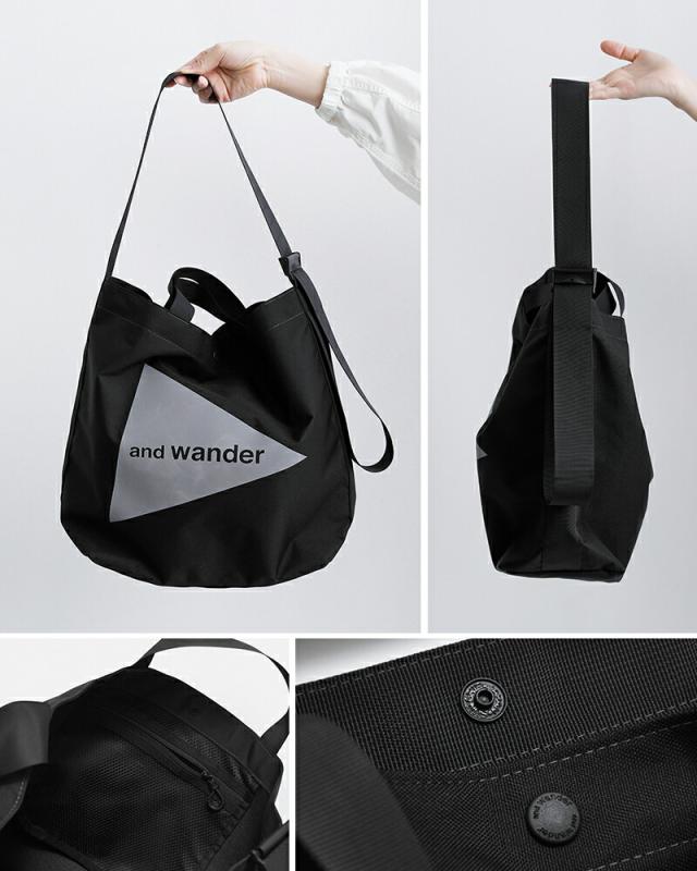 and wander アンドワンダー リサイクル OX ロゴ トートバッグ recycle OX logo tote bag 574-5985139 ユニセックス 2026ss新作 春夏 クーポン対象