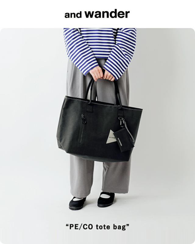 and wander アンドワンダー 防水 トートバッグ “PE/CO tote bag” 574-6985313 ユニセックス クーポン対象_5