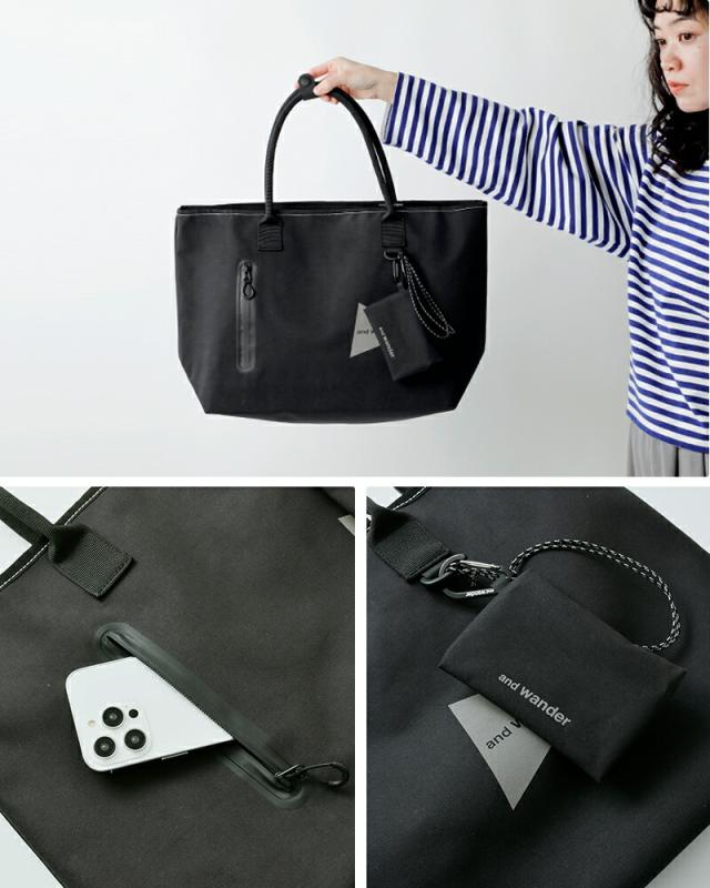 and wander アンドワンダー 防水 トートバッグ “PE/CO tote bag” 574-6985313 ユニセックス クーポン対象_7