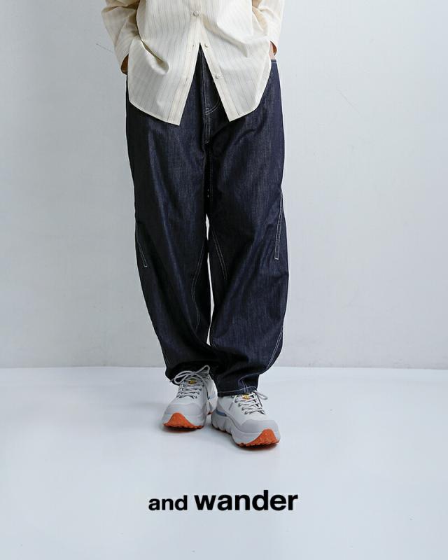 and wander アンドワンダー ドライイージーデニム ワイドパンツ dry easy denim wide pants 574-6182099 レディース 2026ss新作 春夏 クーポン対象_4