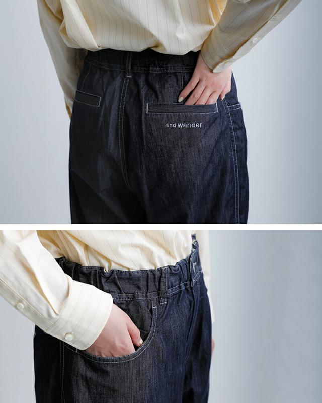 and wander アンドワンダー ドライイージーデニム ワイドパンツ dry easy denim wide pants 574-6182099 レディース 2026ss新作 春夏 クーポン対象_8