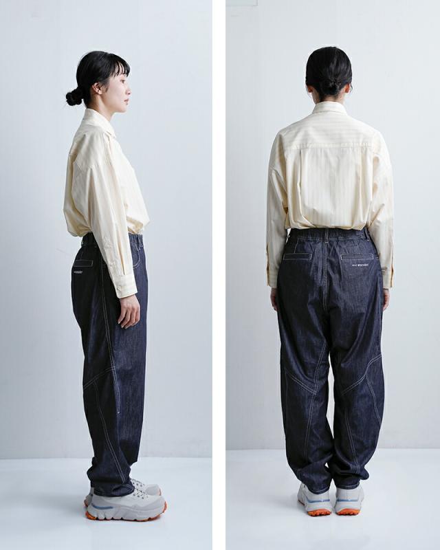 and wander アンドワンダー ドライイージーデニム ワイドパンツ dry easy denim wide pants 574-6182099 レディース 2026ss新作 春夏 クーポン対象_10
