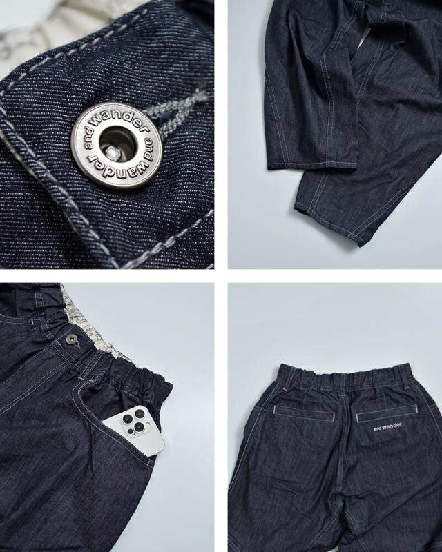 and wander アンドワンダー ドライイージーデニム ワイドパンツ dry easy denim wide pants 574-6182099 レディース 2026ss新作 春夏 クーポン対象_13