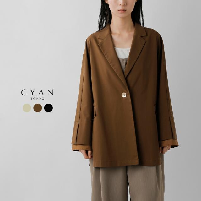 CYAN TOKYO シアントーキョー カフス レイヤー ツイル ジャケット 610434 レディース  春夏