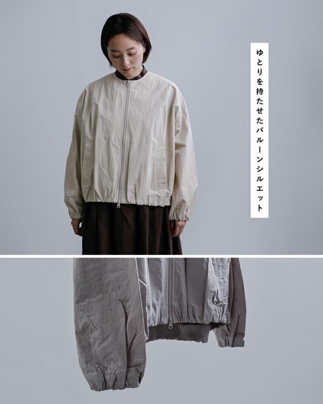 mao made マオメイド 撥水ヴィンテージウェザー バルーンシルエット ジップアップ ジャケット 611308 レディース  春夏_8