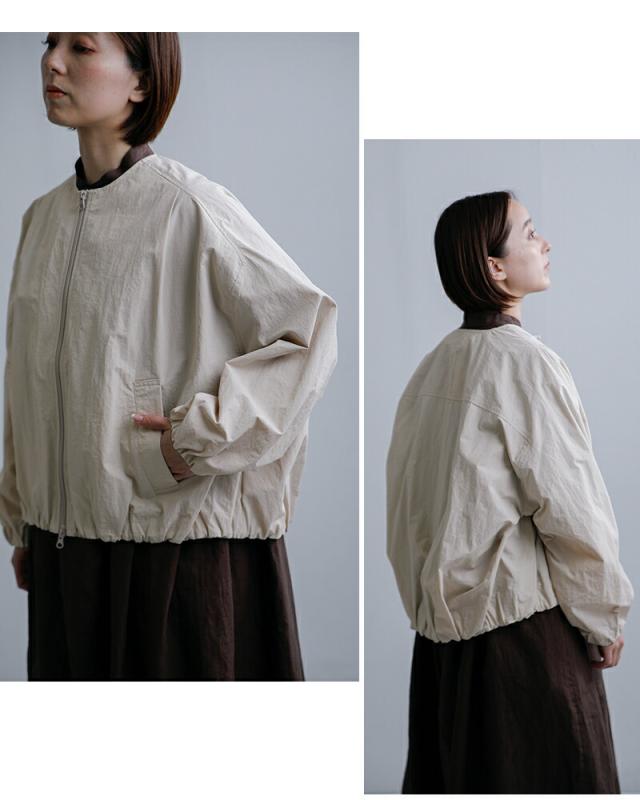 mao made マオメイド 撥水ヴィンテージウェザー バルーンシルエット ジップアップ ジャケット 611308 レディース  春夏_9