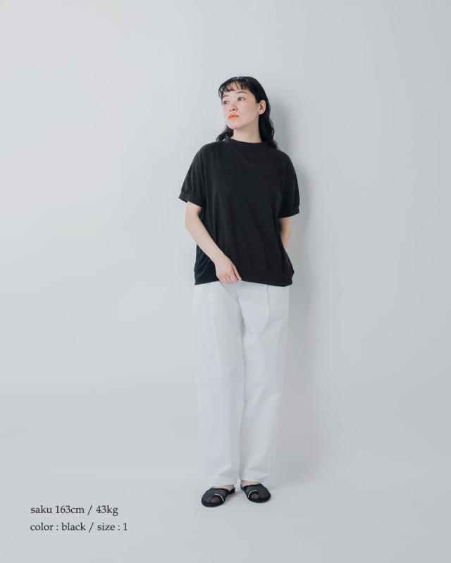 NARU ナル 110/2 サイロ プレミアム コットン コンパクト Tシャツ 637230bf レディース 春夏カットソー 半袖 ハイネック 紫外線対策 接触冷感 カジュアル シンプル 無地 UVカット_2