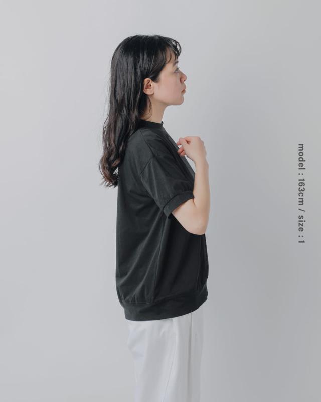 NARU ナル 110/2 サイロ プレミアム コットン コンパクト Tシャツ 637230bf レディース 春夏カットソー 半袖 ハイネック 紫外線対策 接触冷感 カジュアル シンプル 無地 UVカット_11