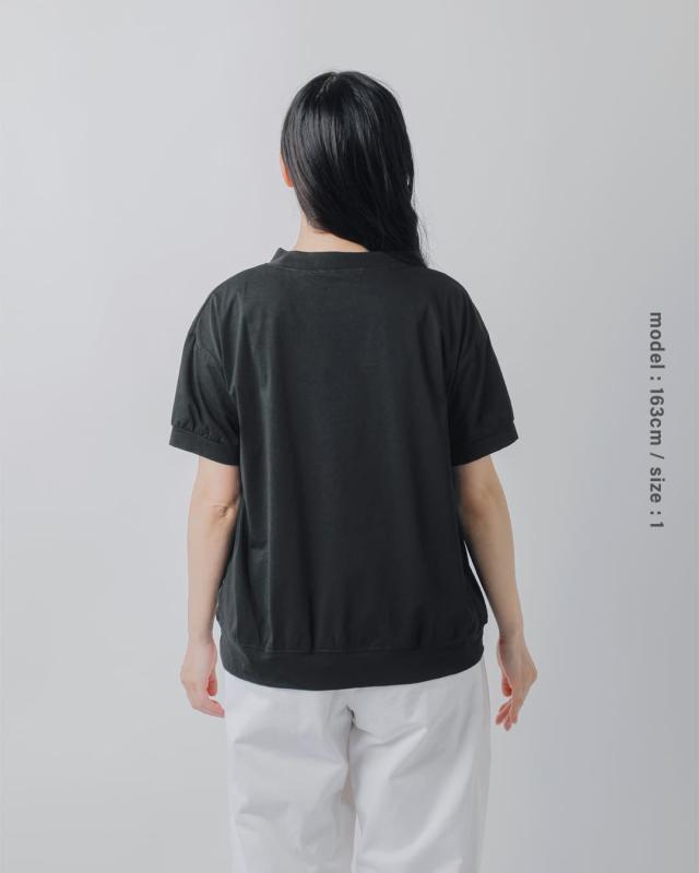 NARU ナル 110/2 サイロ プレミアム コットン コンパクト Tシャツ 637230bf レディース 春夏カットソー 半袖 ハイネック 紫外線対策 接触冷感 カジュアル シンプル 無地 UVカット_12