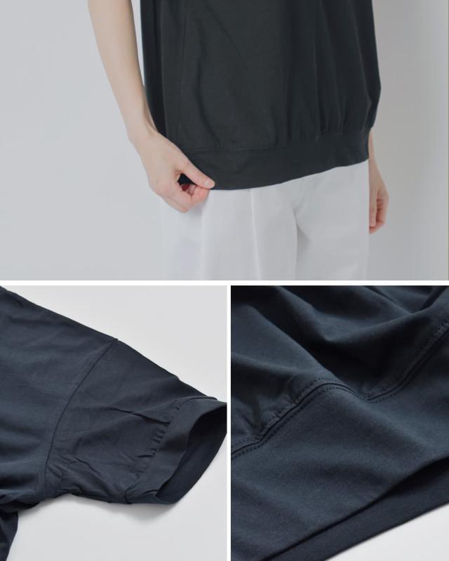 NARU ナル 110/2 サイロ プレミアム コットン コンパクト Tシャツ 637230bf レディース 春夏カットソー 半袖 ハイネック 紫外線対策 接触冷感 カジュアル シンプル 無地 UVカット_14