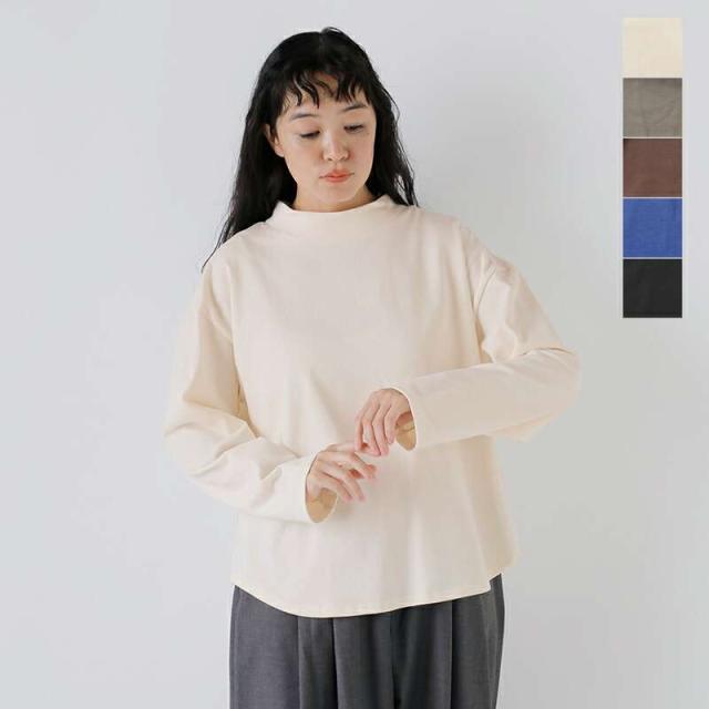 ナル Tシャツ NARU  コットン デラヴェジャージ モックネック シャツ 665210  クーポン対象