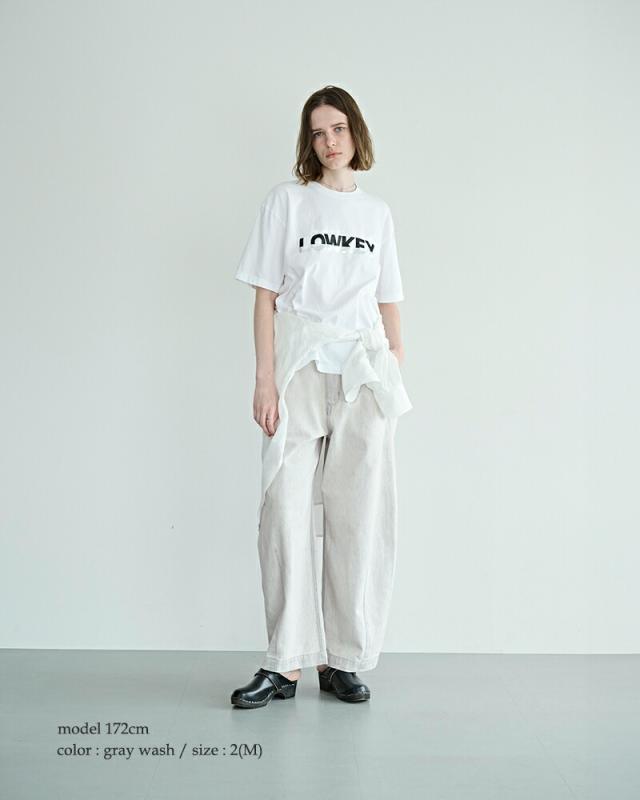 kha:ki カーキ コットンデニム オーバル ワイドトラウザーパンツ “OVAL WIDE TROUSERS” mil26hpt3250-same1 レディース 2026ss新作 春夏 クーポン対象_2