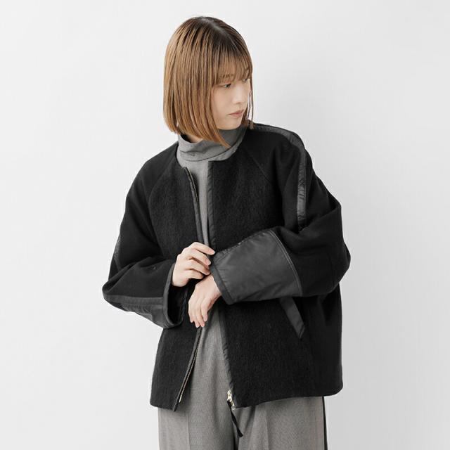 Squady スカディ メルトン シャギー ジップ ジャケット 904-3682-mn 2025aw新作  レディース クーポン対象