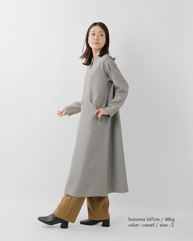 Le Melange ル メランジュ ウールミックス ダブルクロス フロント