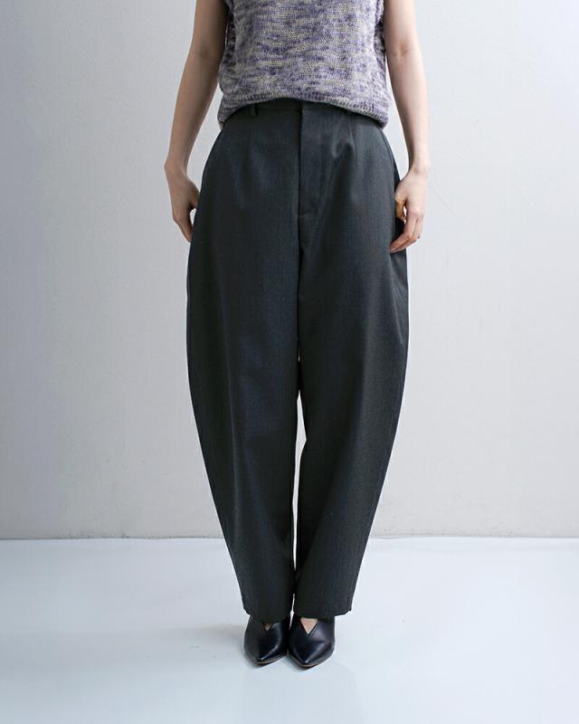 LOEFF ロエフ 高密度 ウール ギャバ ボンタン トラウザー パンツ 8814-2-000007 2026ss新作 春夏 レディース クーポン対象_5