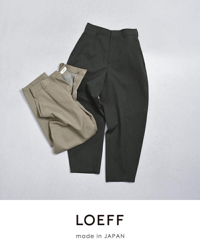 LOEFF ロエフ 高密度 ウール ギャバ ボンタン トラウザー パンツ 8814-2-000007 2026ss新作 春夏 レディース クーポン対象_6
