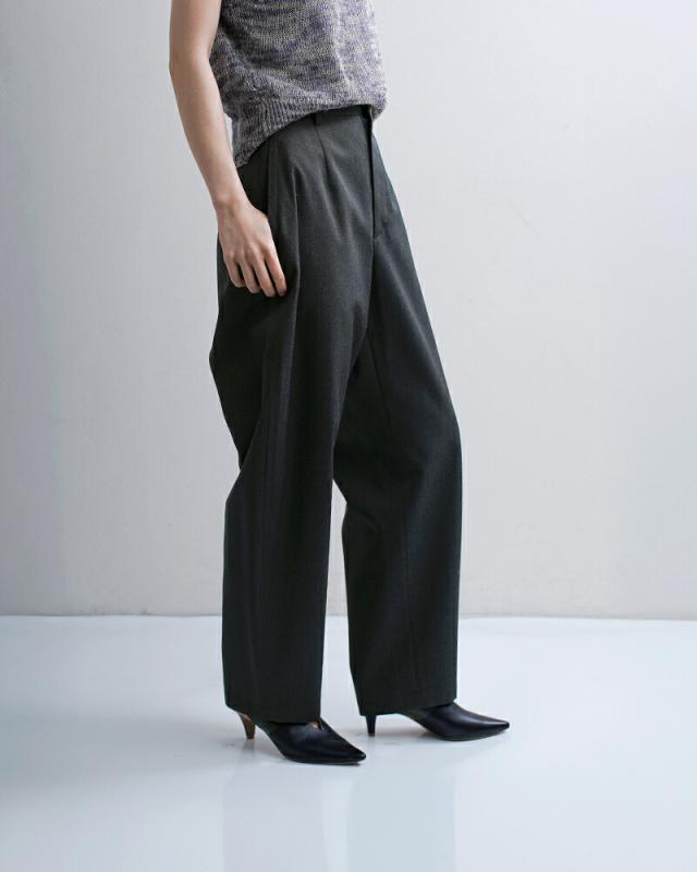 LOEFF ロエフ 高密度 ウール ギャバ ボンタン トラウザー パンツ 8814-2-000007 2026ss新作 春夏 レディース クーポン対象_13