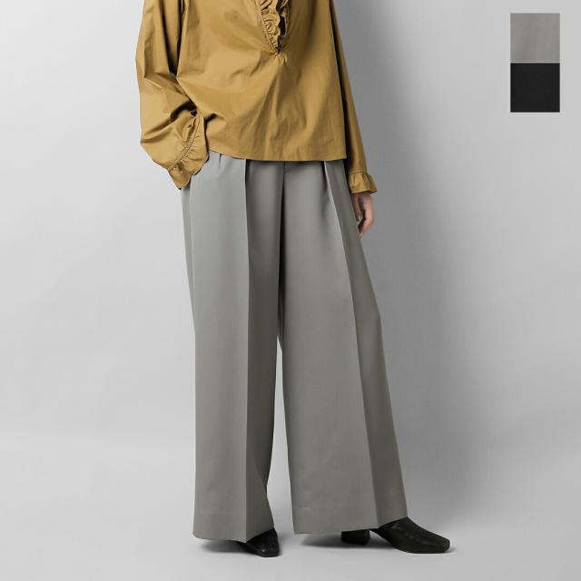 LOEFF ロエフ  ウール ギャバ バギー トラウザー パンツ 8814-202-0178-nk 2025aw新作 レディース ☆☆ クーポン対象