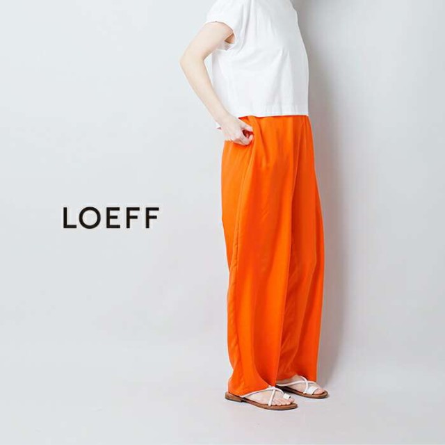 LOEFF ロエフ ニット ショートパンツ シルク オレンジ 新品未