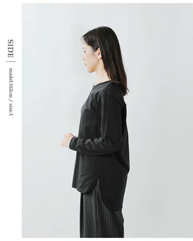 スカディ Tシャツ Squady コットン天竺 ロングスリーブ Tシャツ 903-5810