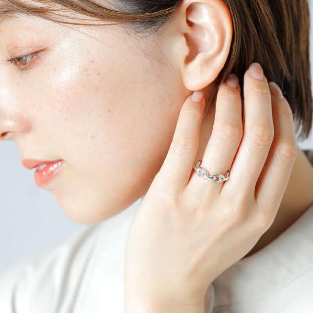 オーラ 指輪 リング aura シルバー925 シック チェーン ピンキーリング “thick chain pinky ring” a-r073 クーポン対象