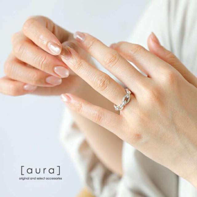 オーラ 指輪 リング aura シルバー925 シック チェーン ピンキーリング “thick chain pinky ring” a-r073 クーポン対象_1