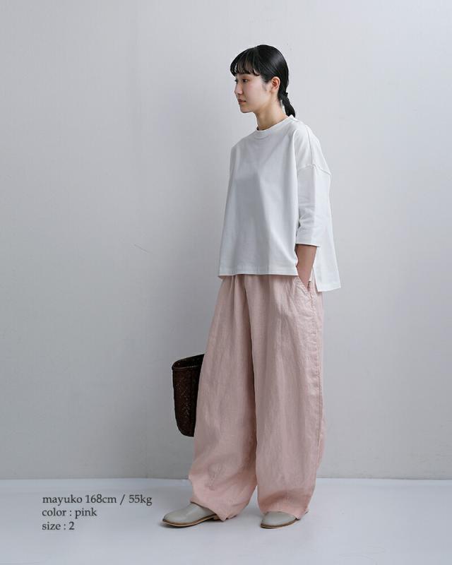 HARVESTY ハーベスティ リネンキャンバス イージー サーカスパンツ a12608 ユニセックス 2026ss新作 春夏 クーポン対象_2