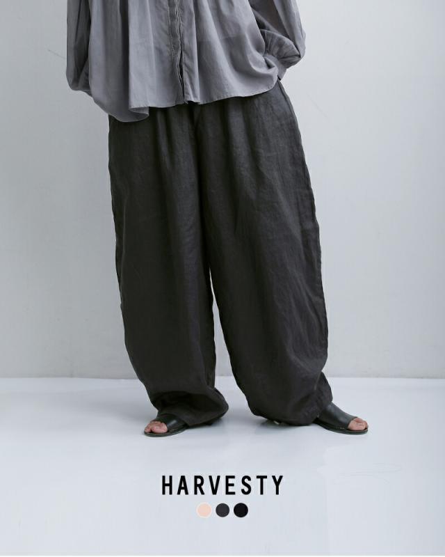 HARVESTY ハーベスティ リネンキャンバス イージー サーカスパンツ a12608 ユニセックス 2026ss新作 春夏 クーポン対象_6