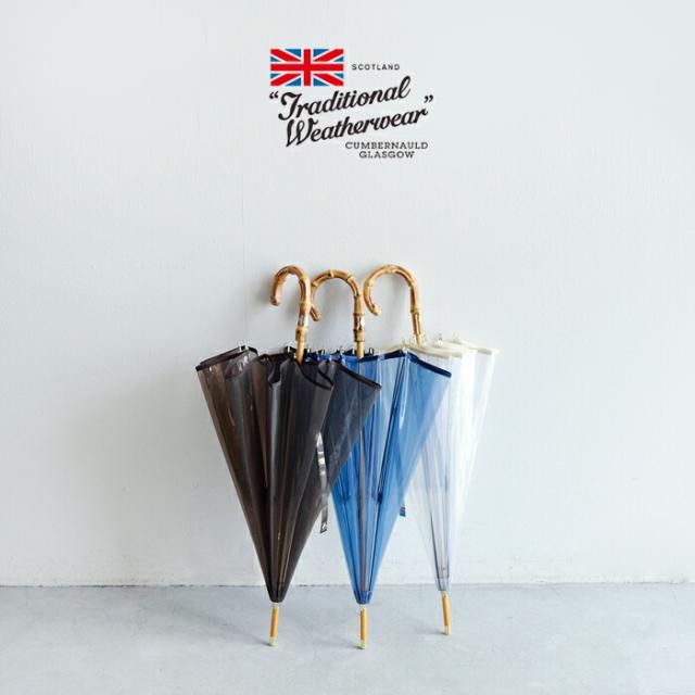 Traditional Weatherwear トラディショナルウェザーウェア バンブーハンドル クリア アンブレラ CLEAR UMBRELLA BAMBOO a261slggo0174 レディース 2026ss新作 春夏 クーポン対象