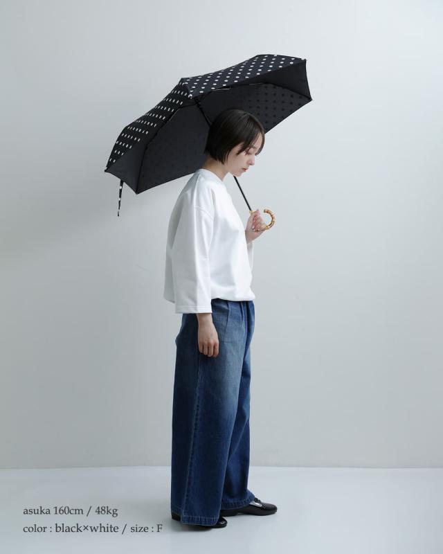 トラディショナルウェザーウェア Traditional Weatherwear ミニ バンブーハンドル 撥水 UVカット加工 晴雨兼用 折り畳み傘 “FOLDING BAMBOO MINI” a261slggo0259bu レディース 2026ss新作 春夏 クーポン対象
