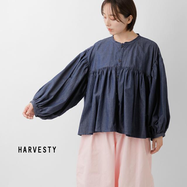 HARVESTY ハーベスティ デニム ボヘミアン ブラウス a42601 レディース 2026ss新作 春夏 クーポン対象