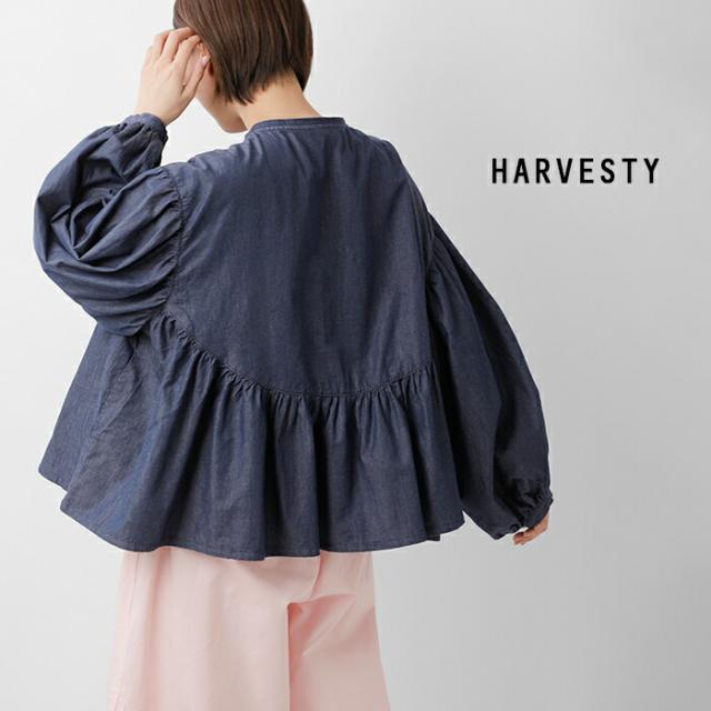 HARVESTY ハーベスティ デニム ボヘミアン ブラウス a42601 レディース 2026ss新作 春夏 クーポン対象