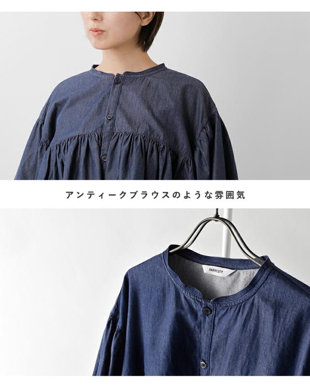 HARVESTY ハーベスティ デニム ボヘミアン ブラウス a42601 レディース 2026ss新作 春夏 クーポン対象