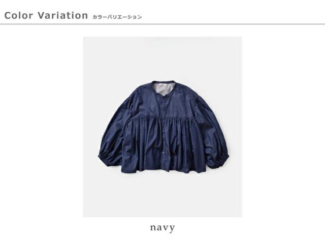 HARVESTY ハーベスティ デニム ボヘミアン ブラウス a42601 レディース 2026ss新作 春夏 クーポン対象
