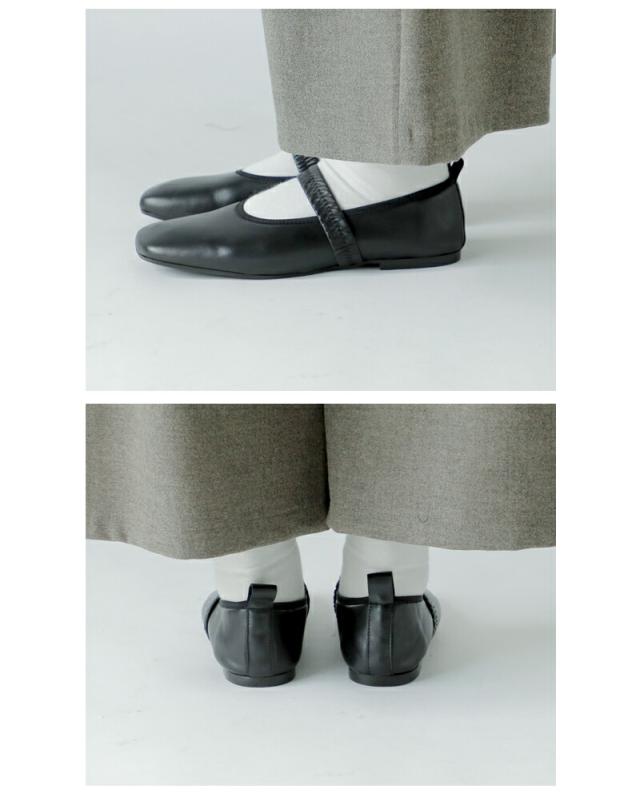 KMB ケーエムビー  ナッパレザー フラット メリージェーン バレエシューズ a7518-rf 2025aw新作 レディース ☆☆ クーポン対象 KMB ケーエムビー ナッパレザー フラット メリージェーン バレエ